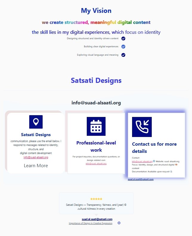 My Vision we create structured, meaningful digital content The skill lies in my digital experiences, which focus on identity
